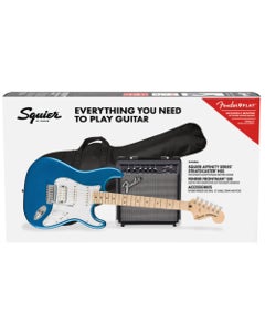Squier Affinity Strat HSS Electric Guitar Package Maple Fingerboard