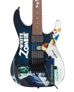 ESP LTD Kirk Hammett KH-WZ White Zombie Graphic Guitar with Case