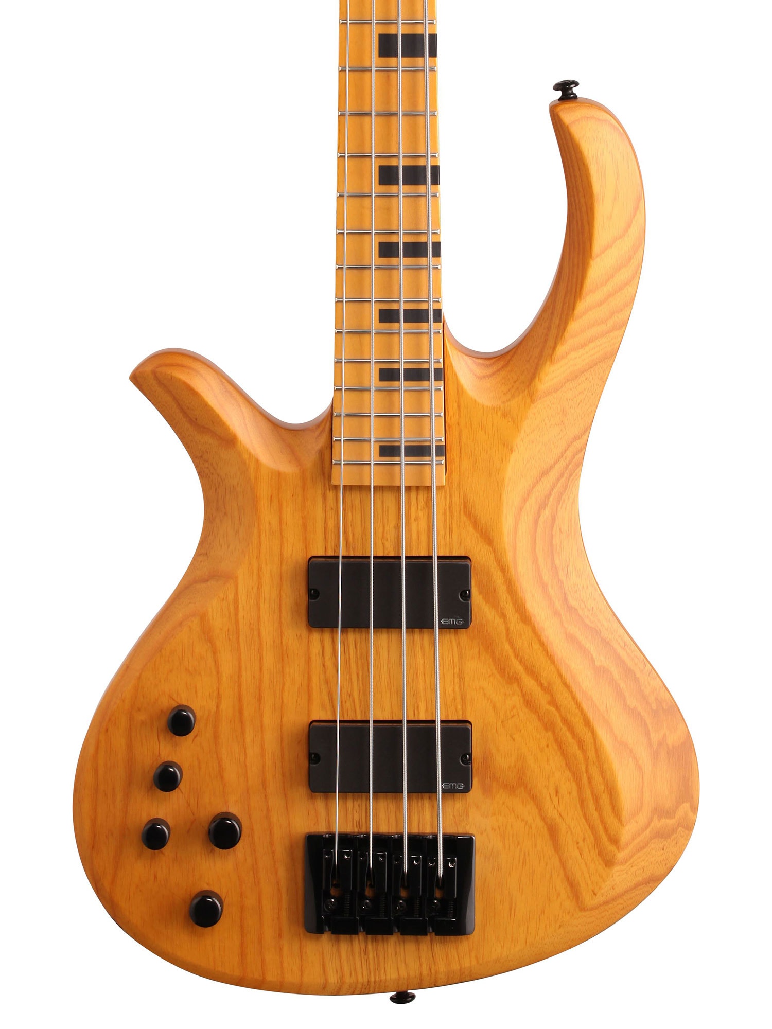 Schecter Riot 4 Session Left Handed Bass Guitar Aged Natural Satin