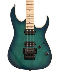 Ibanez Prestige RG652AHM Electric Guitar with Case Nebula Green Burst
