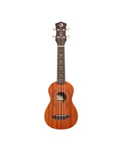 Luna Honu Soprano Ukulele with Gig Bag Tribal Turtle