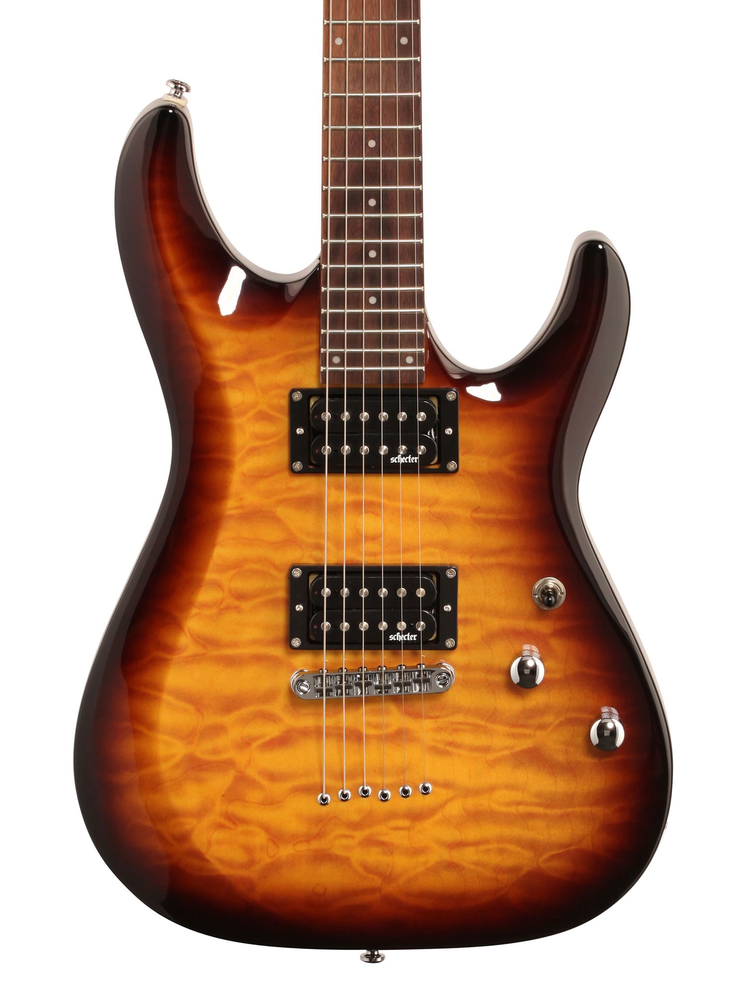 Schecter C6 Plus Electric Guitar Vintage Sunburst