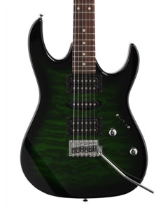 Ibanez GRX70QA Electric Guitar Trans Green Burst