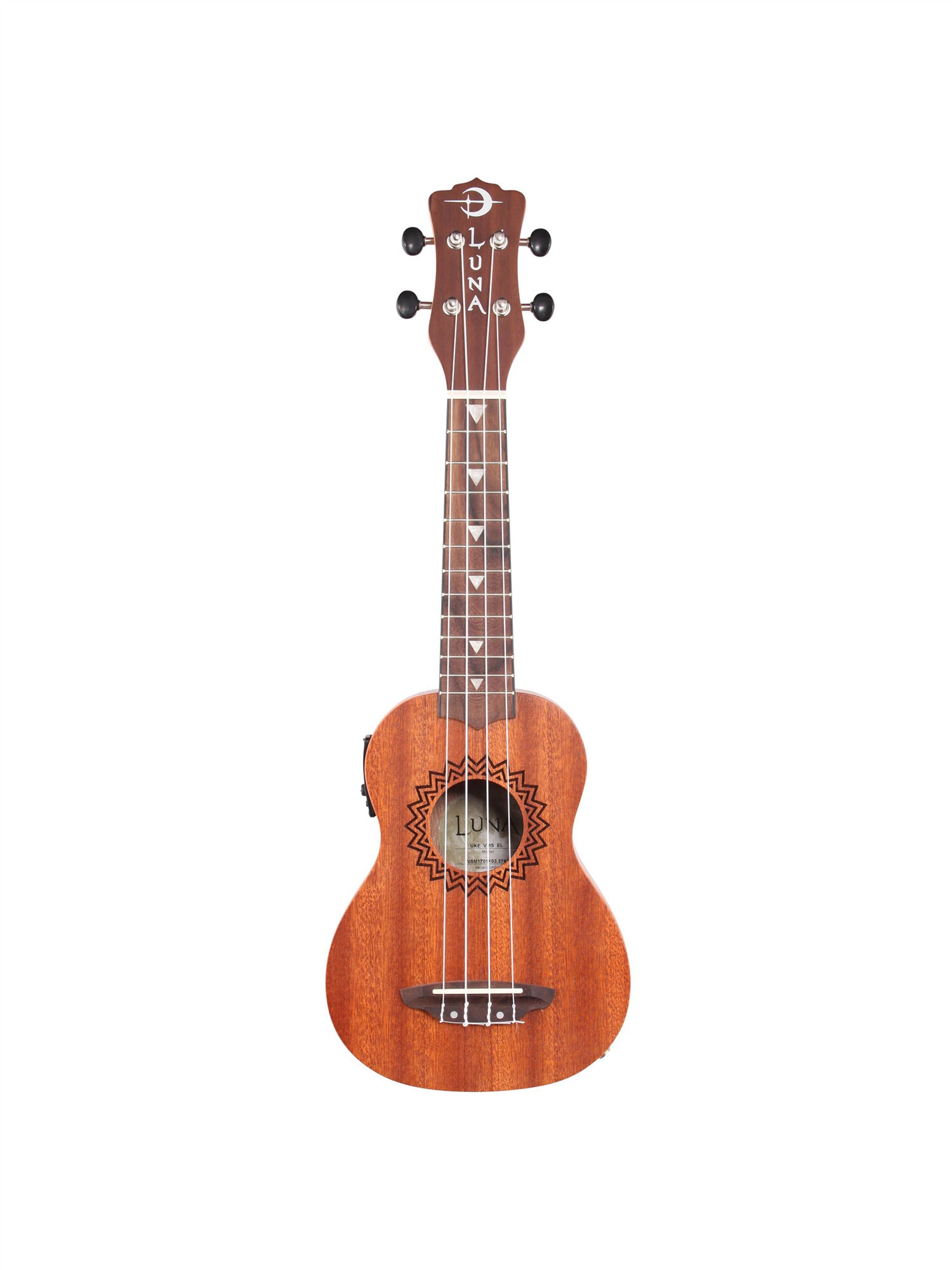 Luna Soprano Acoustic Electric Ukulele Vintage Mahogany
