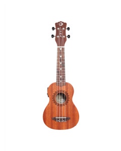 Luna Soprano Acoustic Electric Ukulele Vintage Mahogany
