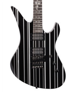 Schecter Synyster Gates Standard Electric Guitar Black Silver Stripes
