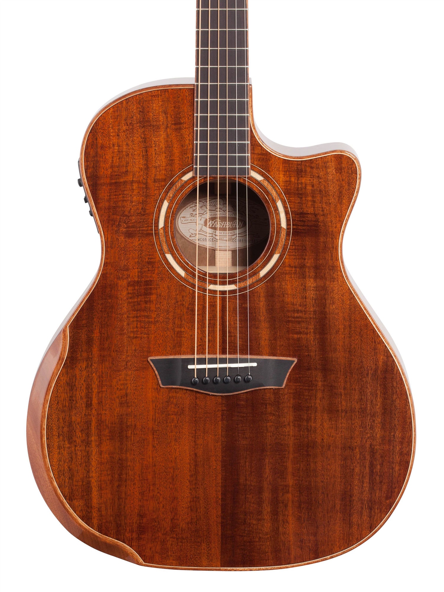 Washburn WCG15SCE12 O Deluxe 55 Koa GA AE