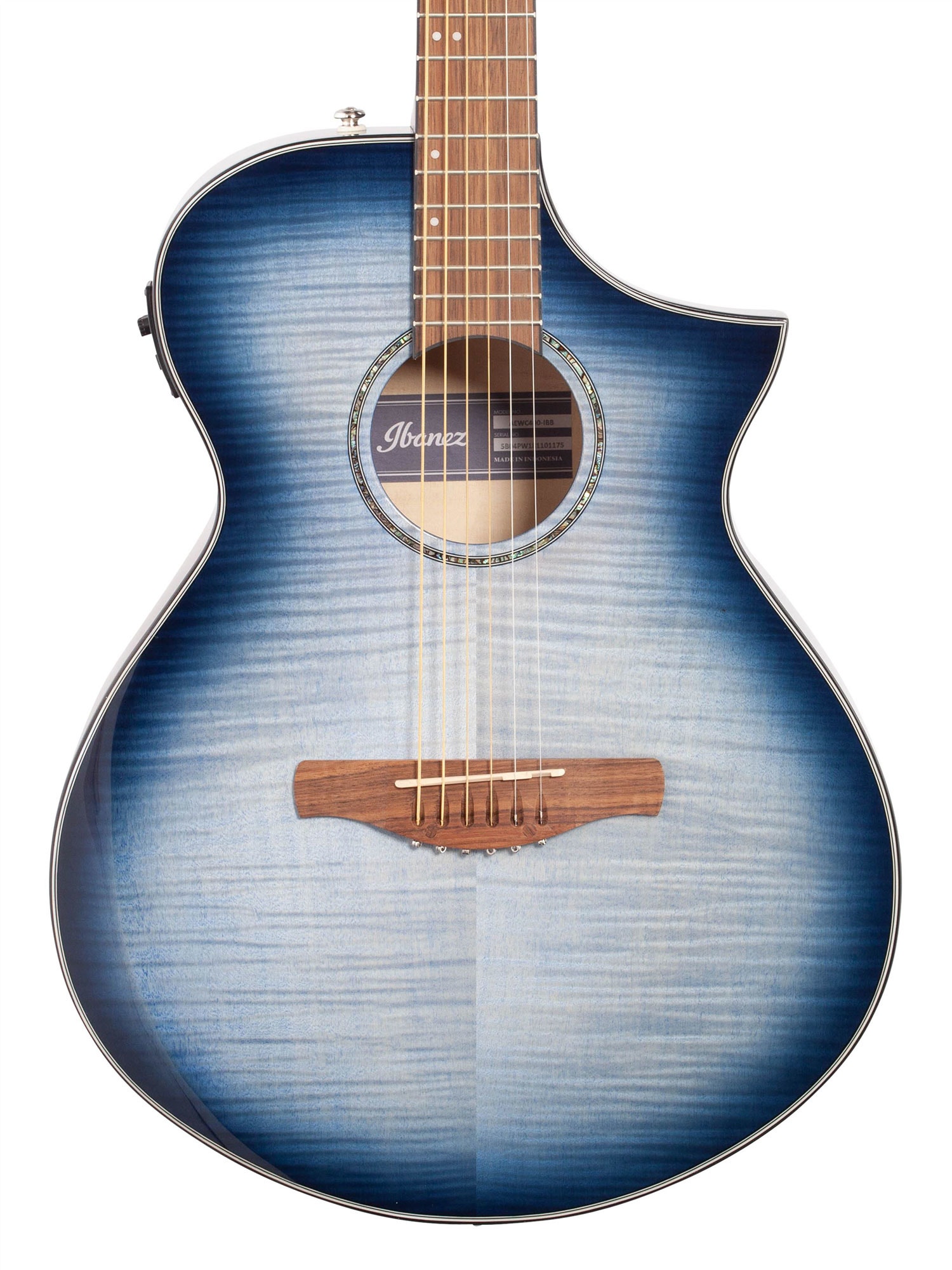 Ibanez Artwood Exotic AEWC400 Ac El Ind Blue Burst