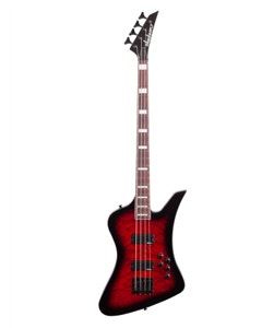 Jackson JS3Q Kelly Bird Bass Amaranth Fingerboard Trans Red Burst