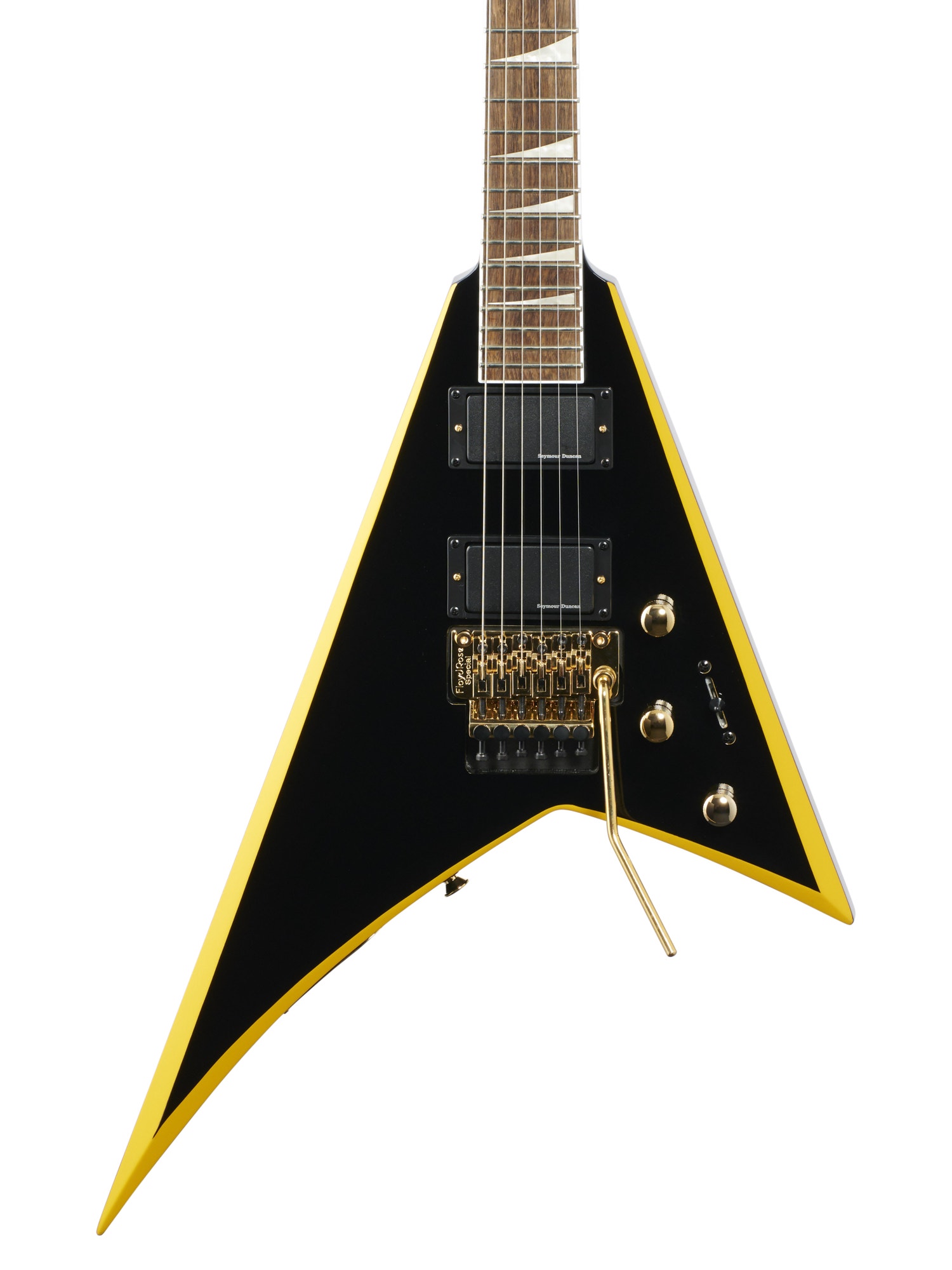 Jackson X Ser Rhoads RRX24 LRN Blk w/Yellow Bevels