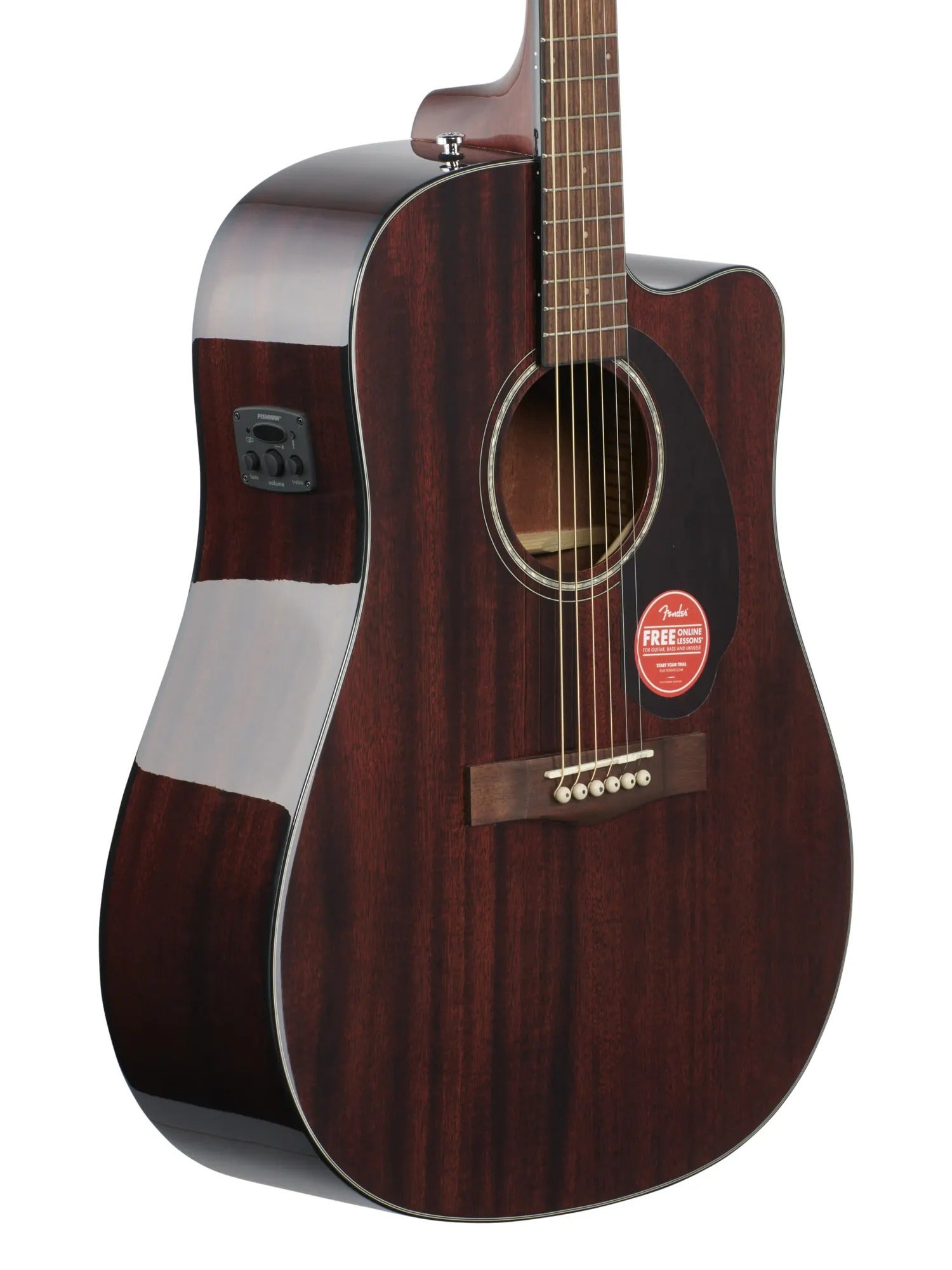Fender CD140SCE Dread AE Guitar Walnut Neck All Mahogany with Case