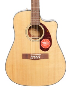 Fender CD140SCE 12-String Acoustic Electric Guitar Walnut Neck Natural with Case