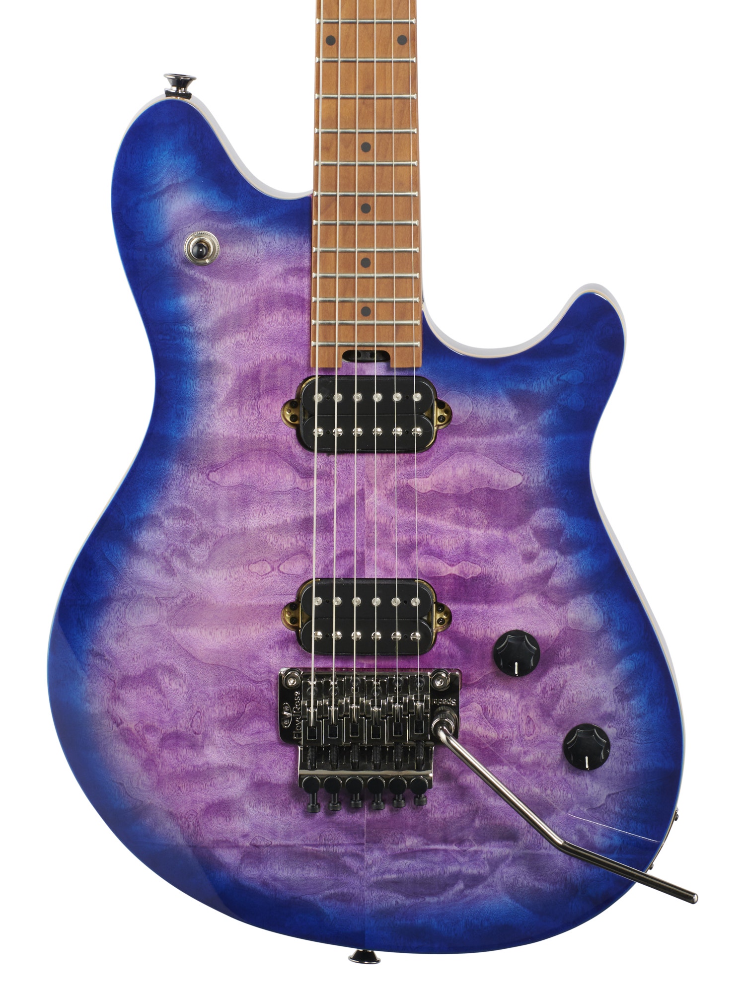 EVH Wolfgang WG Standard QM Quilt Top Baked Maple Northern Lights