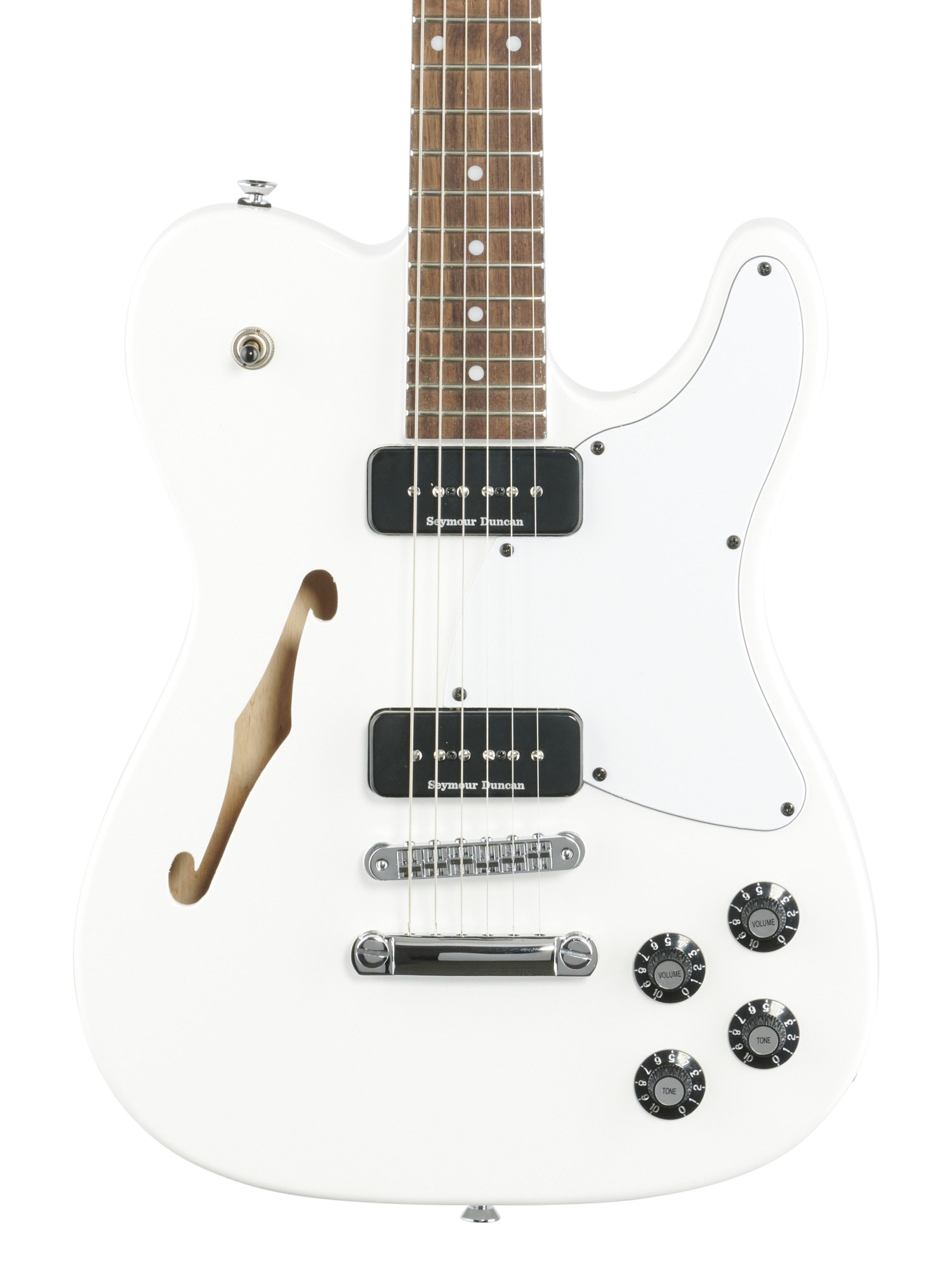 Fender Jim Adkins JA90 Tele Thinline Laurel Neck Arctic White