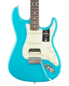 Fender American Pro II Stratocaster HSS Rosewood Neck Miami Blue with Case