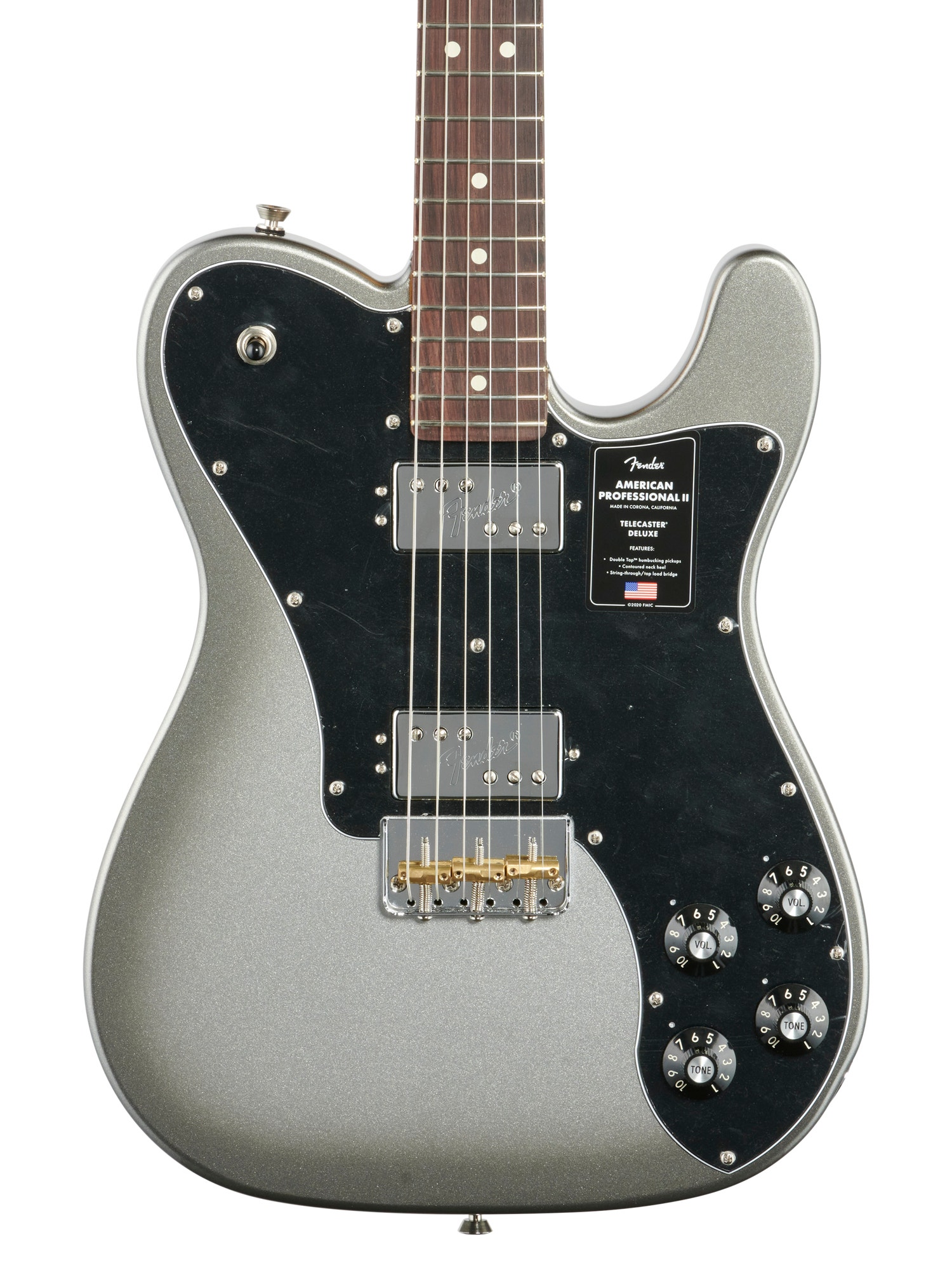 Fender American Pro II Telecaster Deluxe Rosewood Neck Mercury w/Case