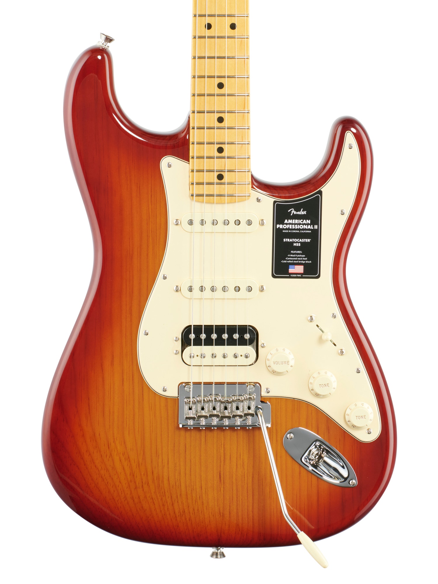 Fender Am Pro II Strat HSS MN Sienna Sunburst W/C