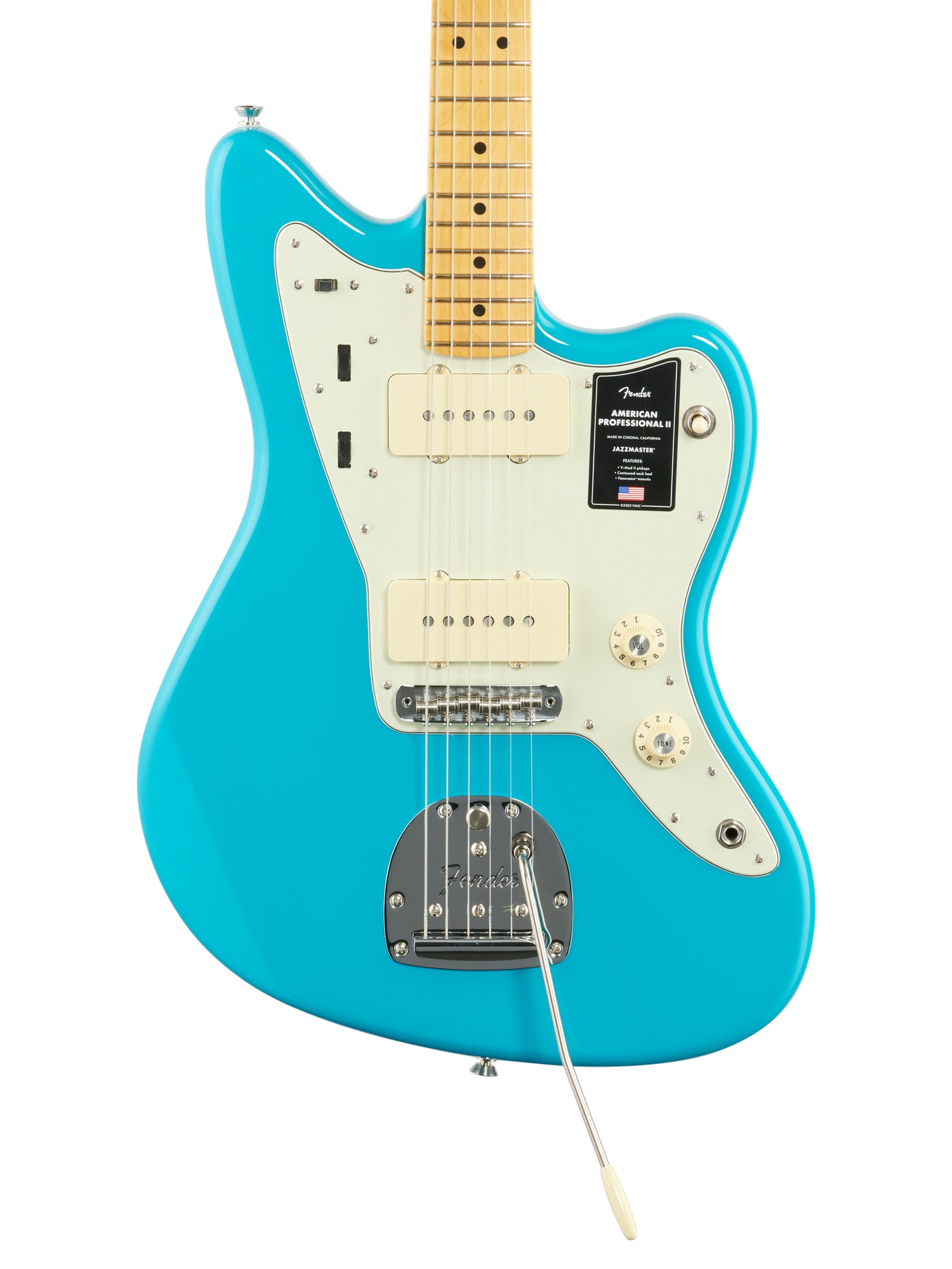 Fender American Pro II Jazzmaster Maple Neck Miami Blue with Case