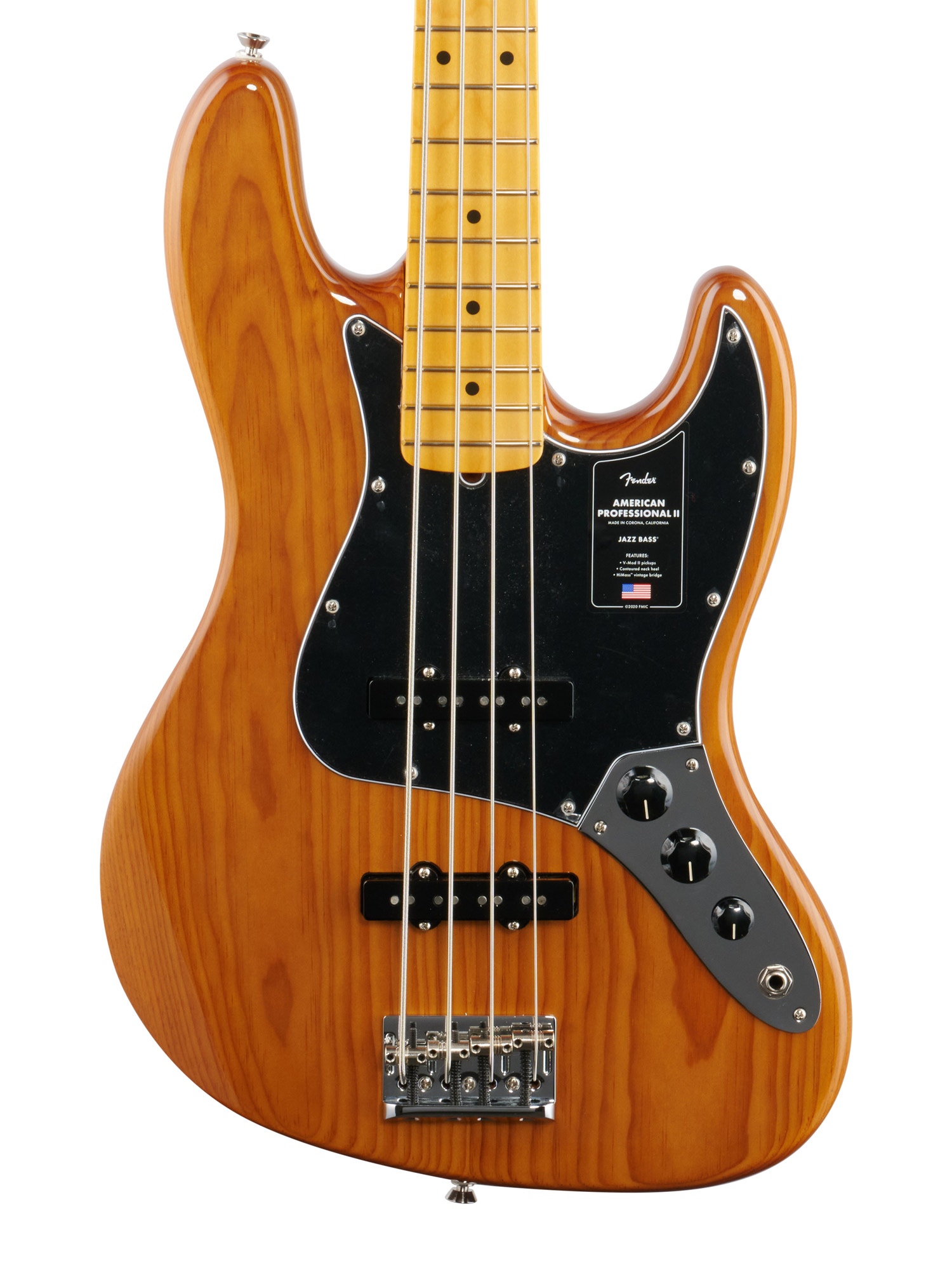 Fender Amer Pro II Jazz Bass MN Roasted Pine W/C