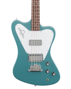 Gibson Non Reverse Thunderbird Bass Guitar, Faded Pelham Blue with Case