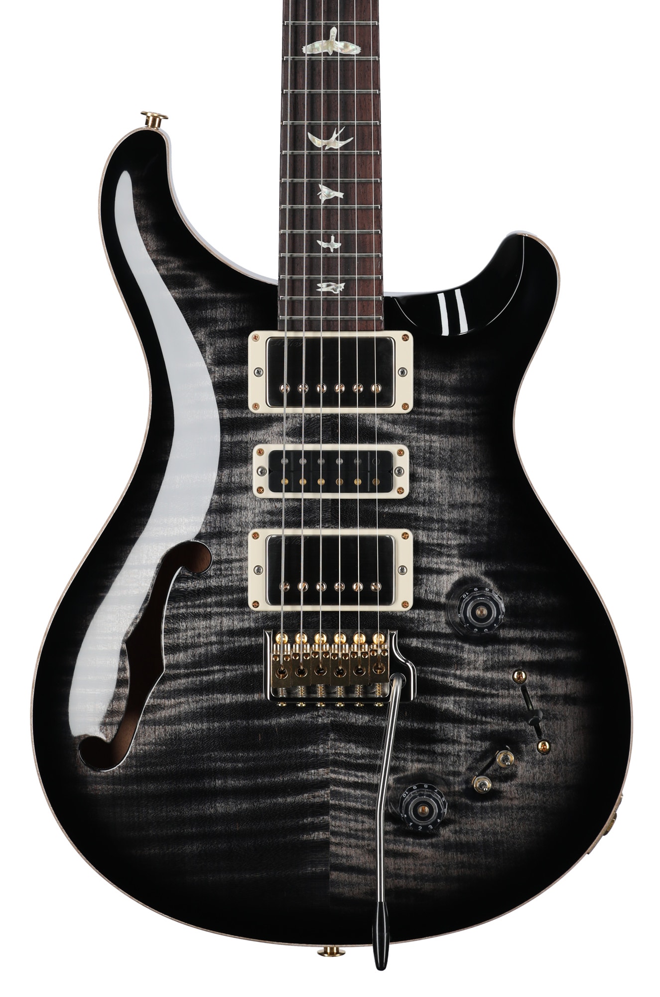 PRS Special Semi-Hollowbody 10 Top LTD Electric Guitar with Case Charcoal Burst