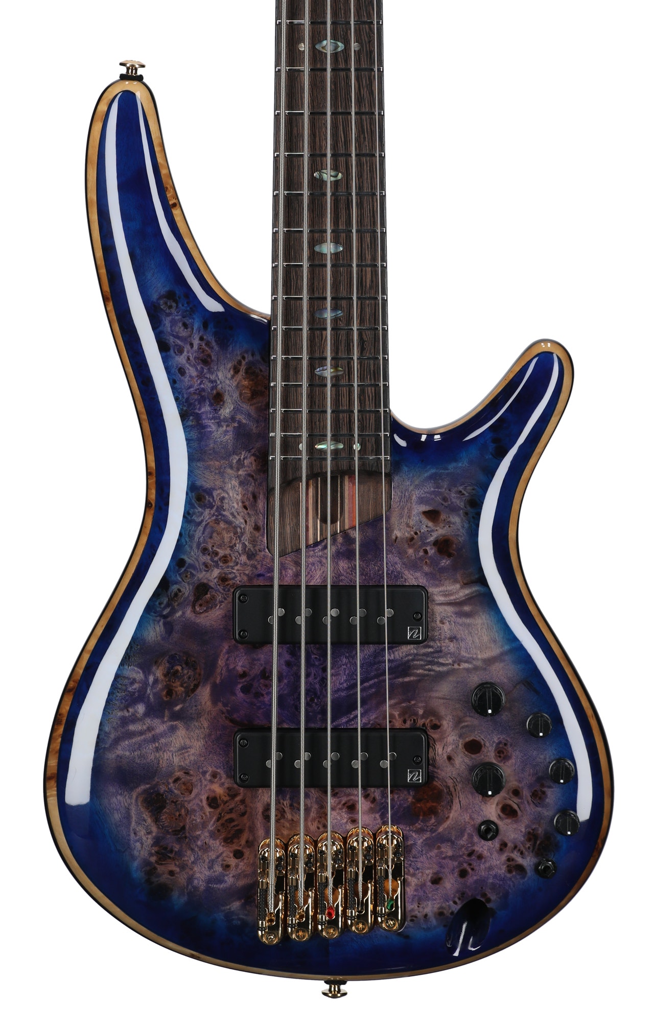 Ibanez Premium SR2605 Bass WB Cerulean Blue Burst View 2