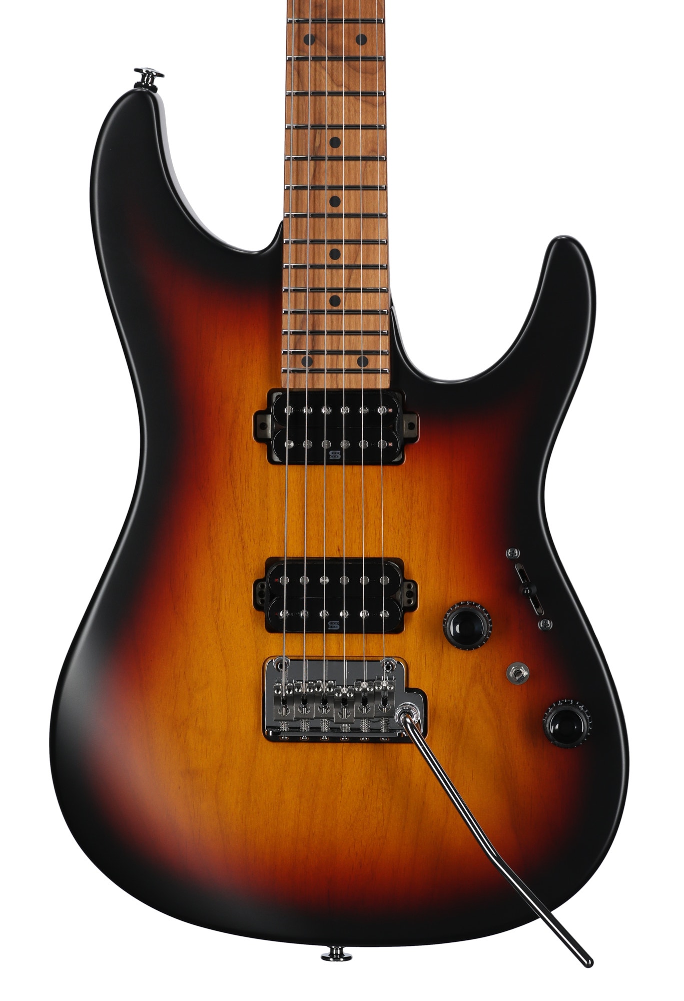 Ibanez Prestige AZ2402 Electric Guitar with Case Tri Fade Burst Flat