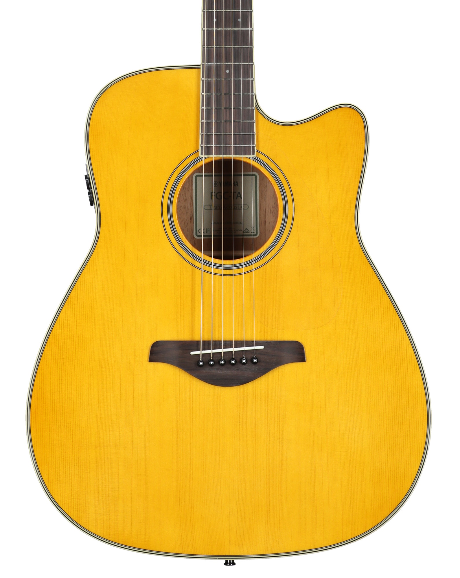 Yamaha FG Cutaway Trans Acoustic Vintage Tint