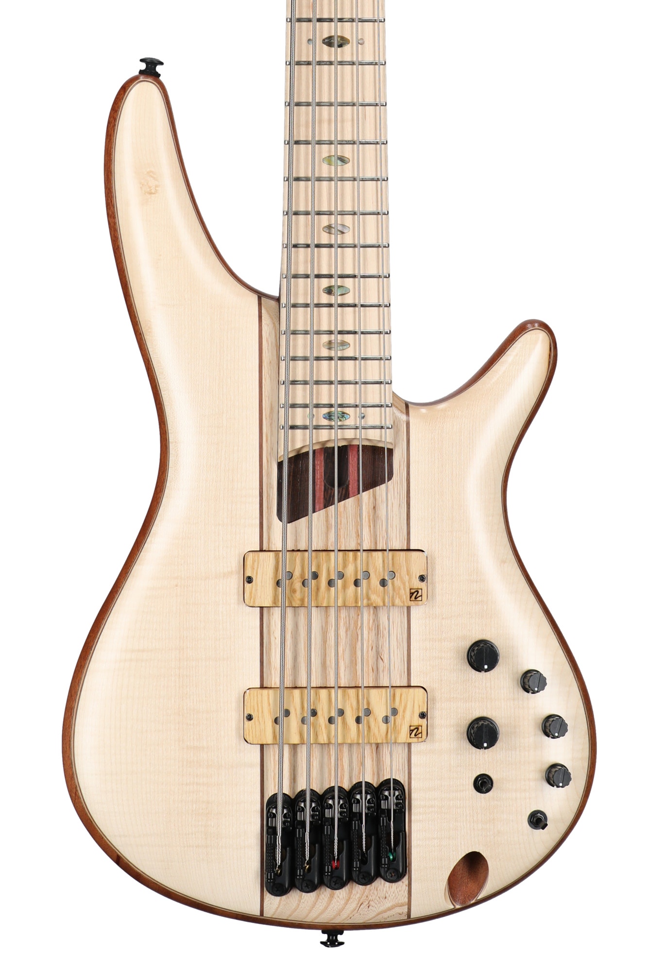 Ibanez Premium SR5FMDX2 Bass with Bag Natural Low Gloss