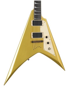 ESP LTD Kirk Hammett KH-V Electric Guitar with Case Metallic Gold