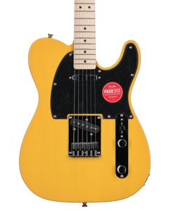 Squier Sonic Telecaster Guitar Maple Neck Butterscotch Blonde