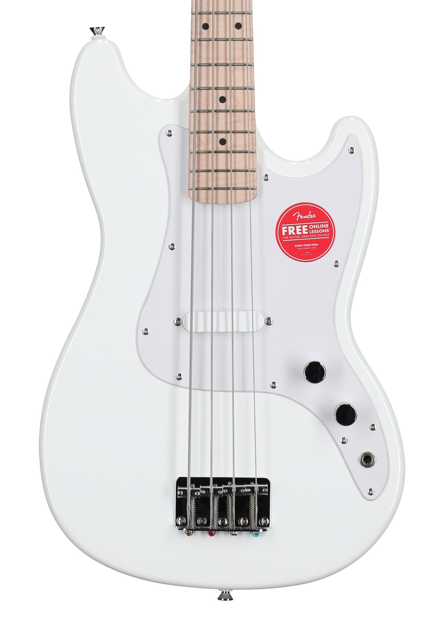 Squier Sonic Bronco Bass Maple Neck Arctic White
