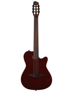 Godin Multiac Mundial Nylon Acoustic Electric Guitar with Gig Bag Aztek Red