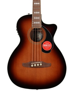 Fender Kingman Bass Acoustic Electric Guitar Shaded Edge Burst with Bag