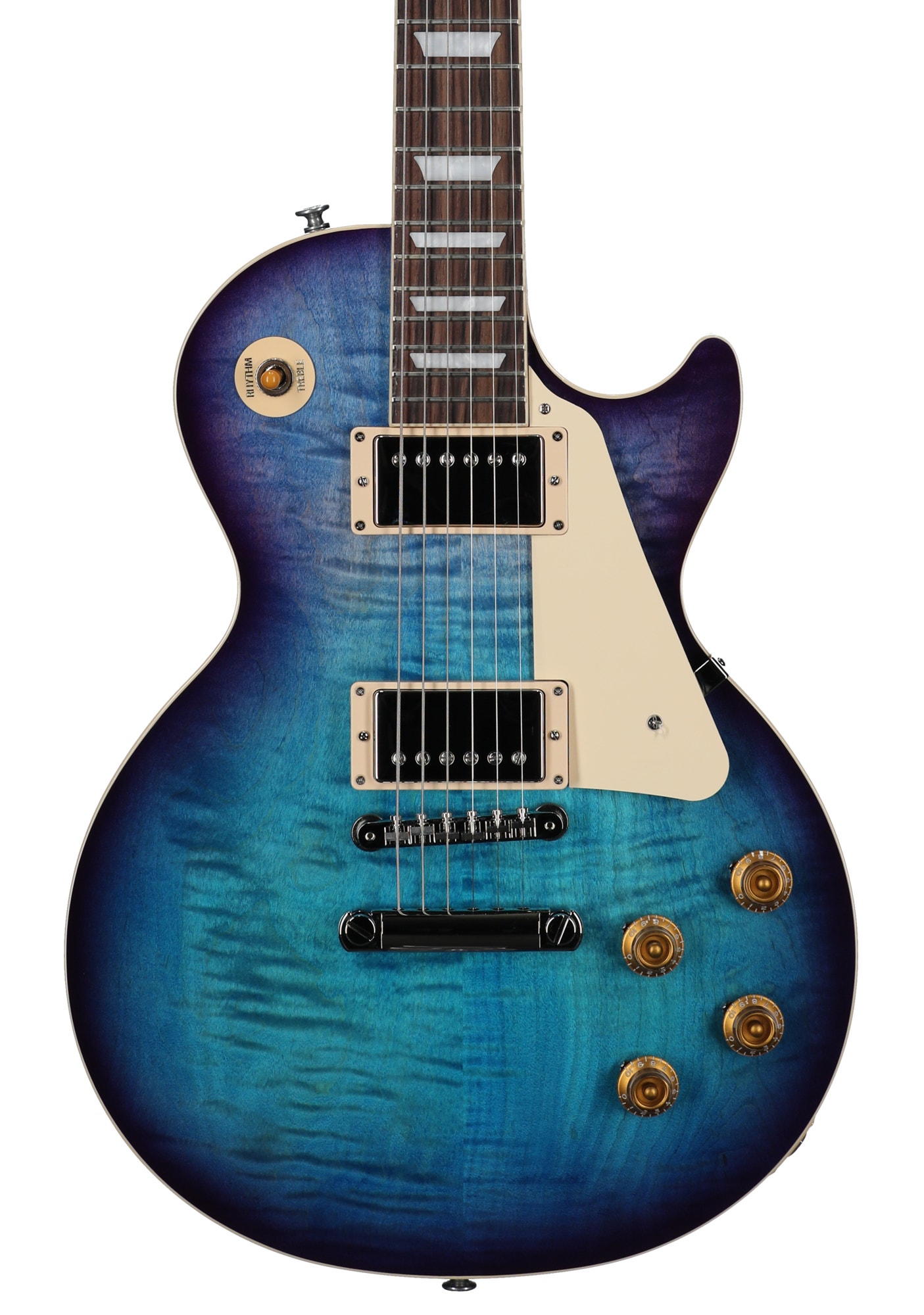 Gibson Les Paul Standard 50s Custom Color AA Top, Blueberry Burst with Case