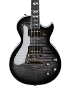 Gibson Les Paul Supreme AAA Figured Top Guitar, Trans Ebony Burst with Case