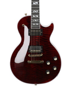 Gibson Les Paul Supreme AAA Figured Top Guitar, Wine Red with Case
