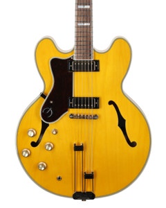 Epiphone Sheraton Semi Hollowbody Left-Handed Guitar Gold Hardware and Bag