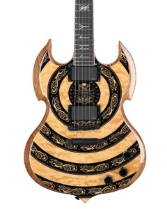 Wylde Audio Barbarian Guitar Norse Dragon Bullseye
