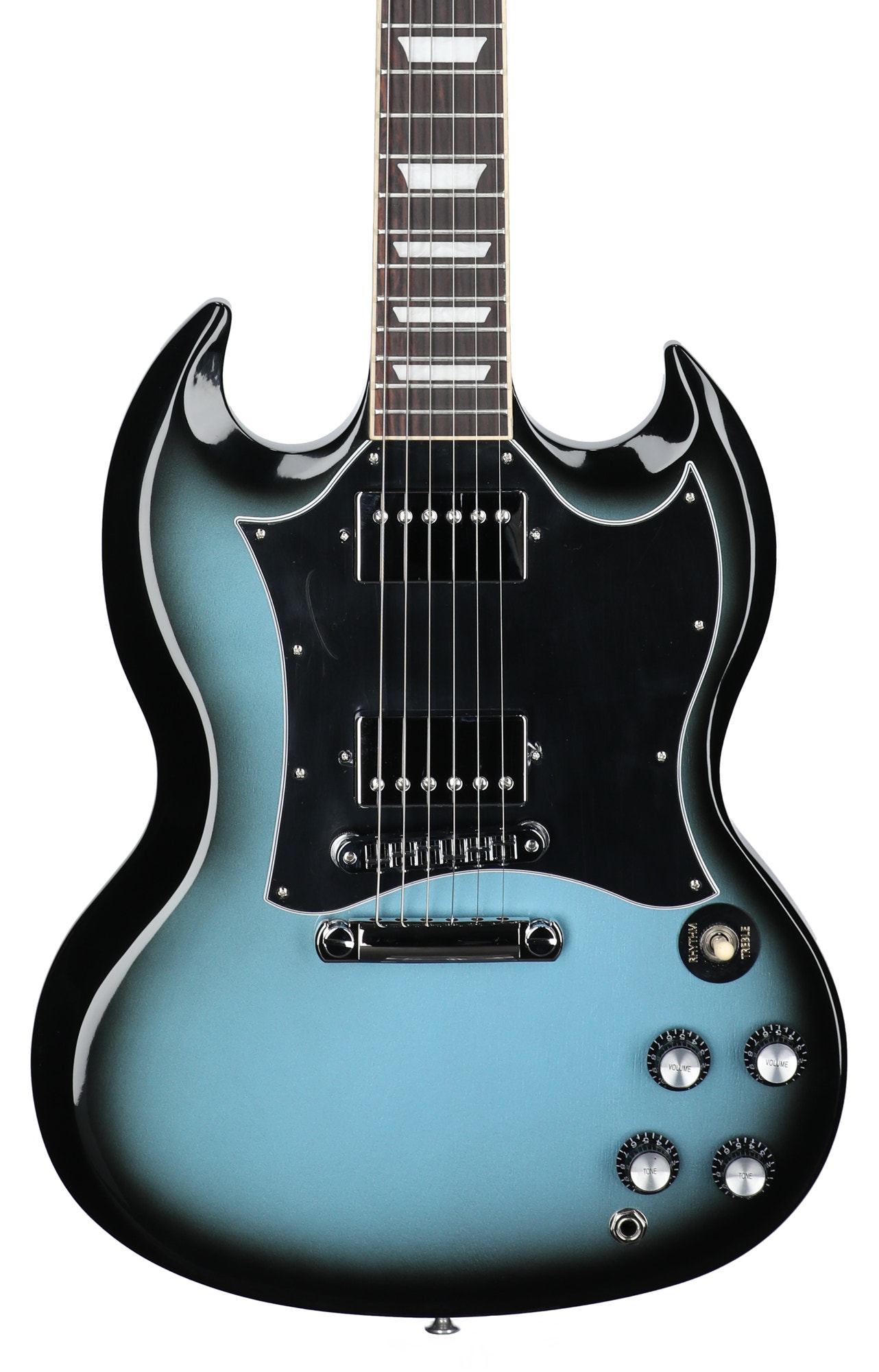 Gibson SG Standard Guitar Custom Color, Pelham Blue Burst with Soft Case