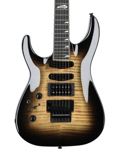 Kramer SM-1 Figured Left Handed Guitar Black Denim Perimeter