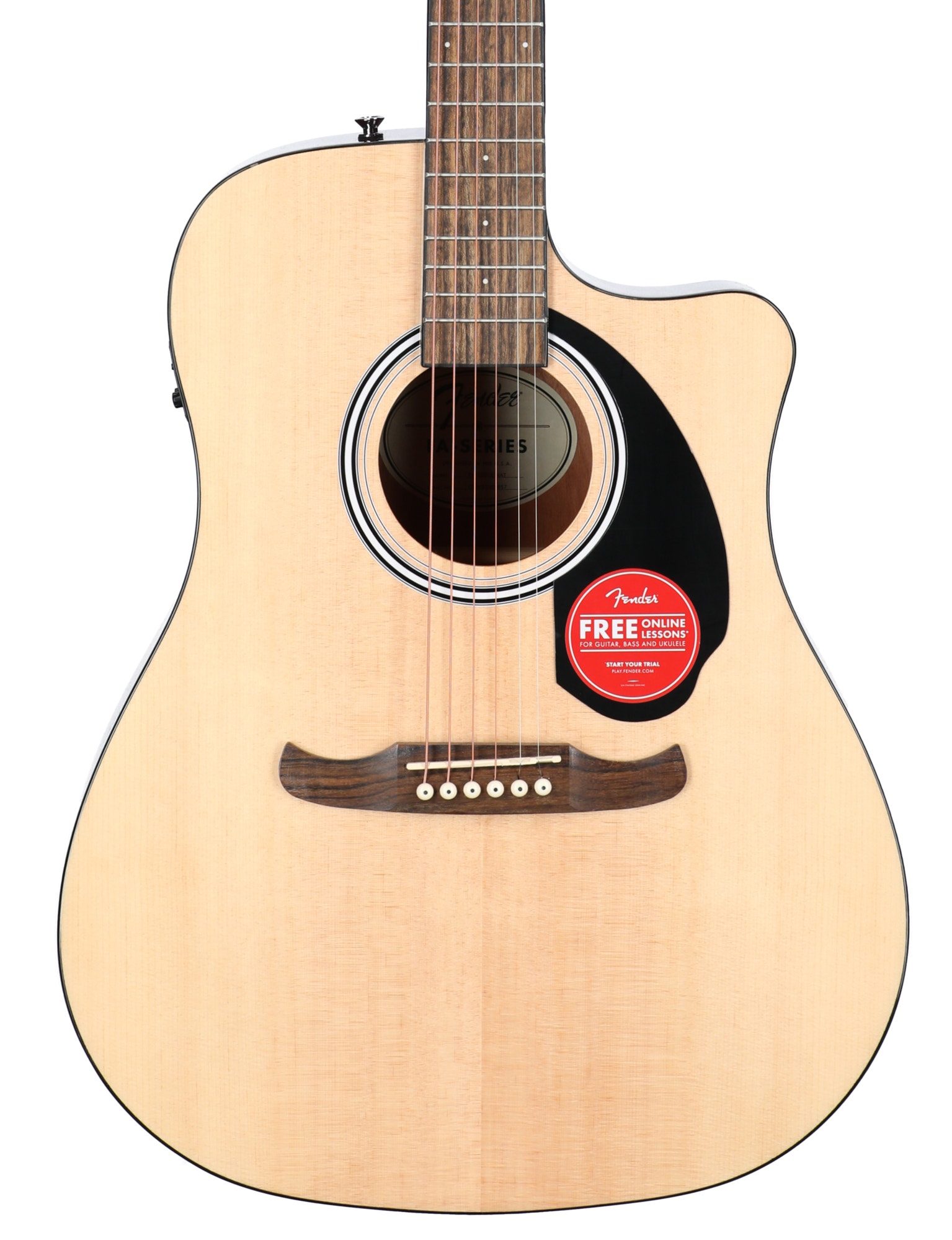 Fender FA-125CE Dreadnought Acoustic-Electric Guitar Natural