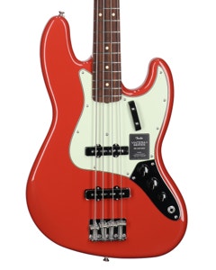 Fender Vintera II 60s Jazz Bass Guitar Rosewood Fiesta Red with Gig Bag