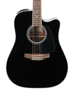 Takamine GD38CE Acoustic Electric 12-String Guitar with GBXW Gig Bag Black View 2