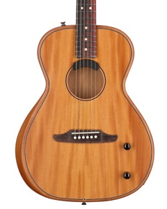 Fender Highway Parlor Thinline Acoustic Electric Guitar All Mahogany with Bag