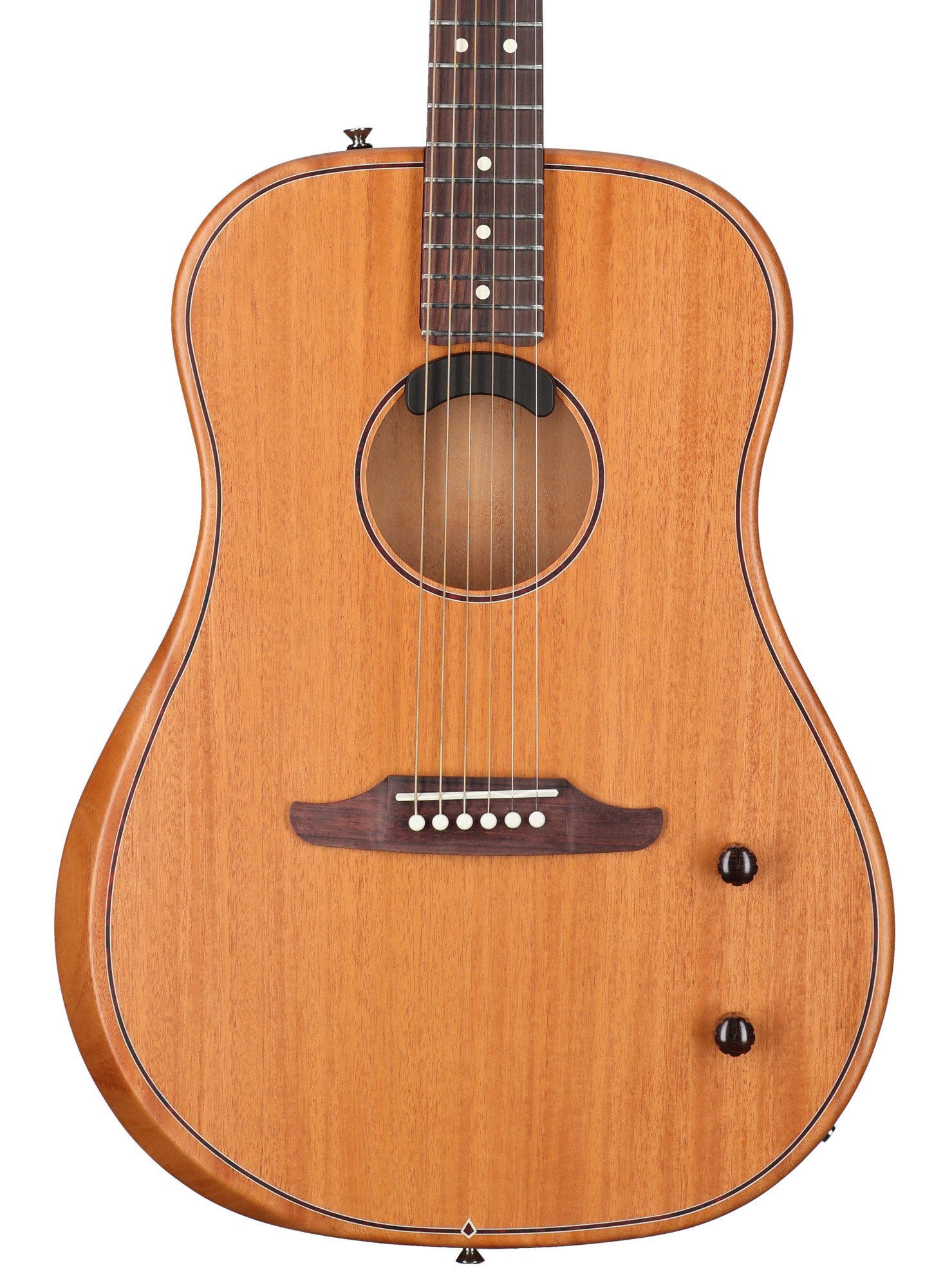 Fender Highway Dreadnought Thinline Acoustic Electric All Mahogany w/Bag