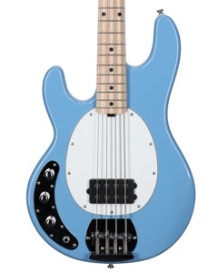 Sterling StingRay RAY4LH Left Handed Bass Guitar Chopper Blue View 2