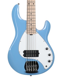 Sterling StingRay RAY5 Bass Guitar Chopper Blue View 2