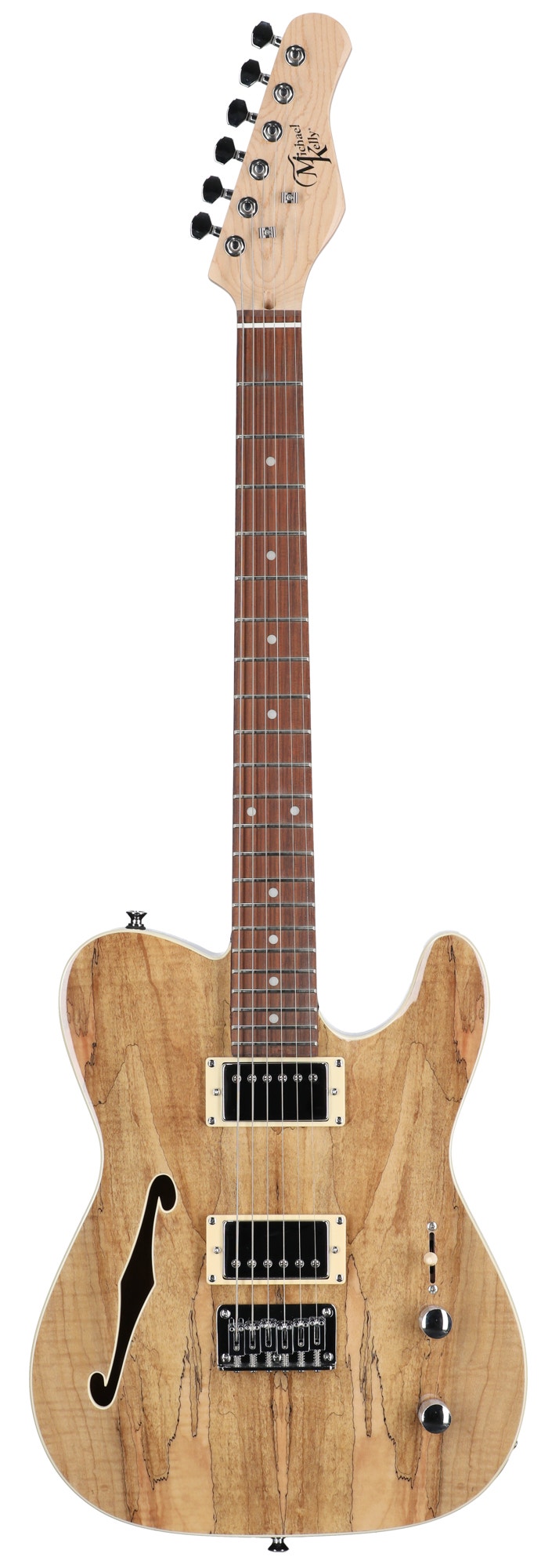 Michael Kelly 58 Thinline Semi-Hollow Spalted Maple