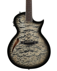 ESP LTD TL-6QM Thinline Acoustic Electric Guitar